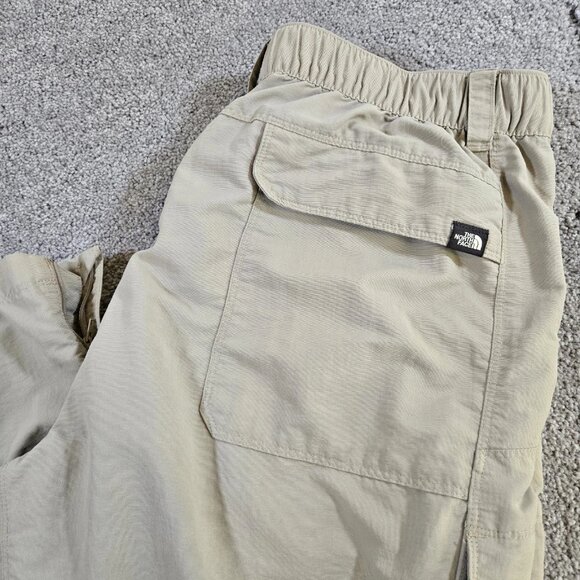 North Face Convertible Pants Mens Large Hiking Cargo Outdoor Zip Off Nylon - Picture 1 of 12